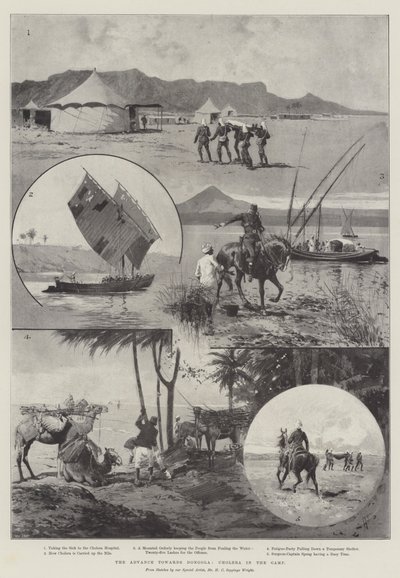 The Advance towards Dongola, Cholera in the Camp by Henry Charles Seppings Wright